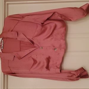 Zara Women's Pink Satin Blouse